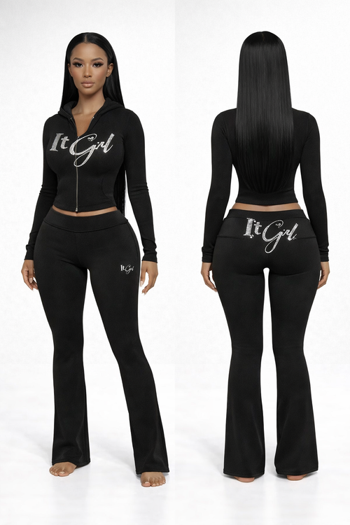 Black Rhinestone Set